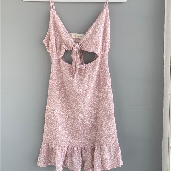 Ocean Drive Dresses & Skirts - Light Pink and White Mini Dress